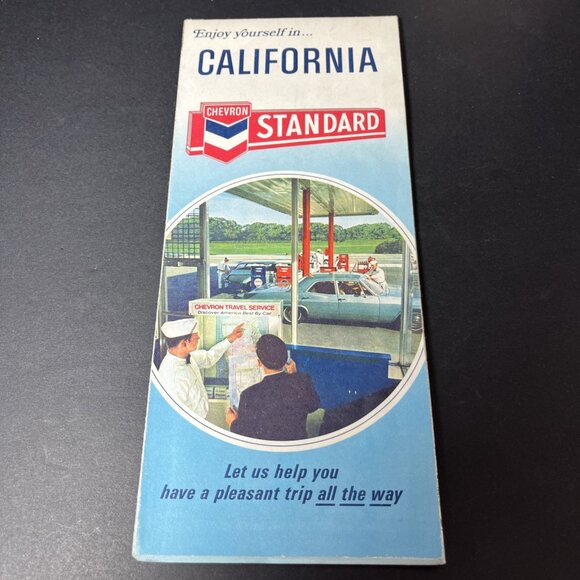 VTG. 1968 Lot Of 3 Chevron Maps Califorina, Orange County, San Francisco USA - Picture 7 of 14